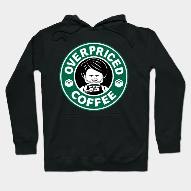 Overpriced Coffee Hoodie by CoinboxTees